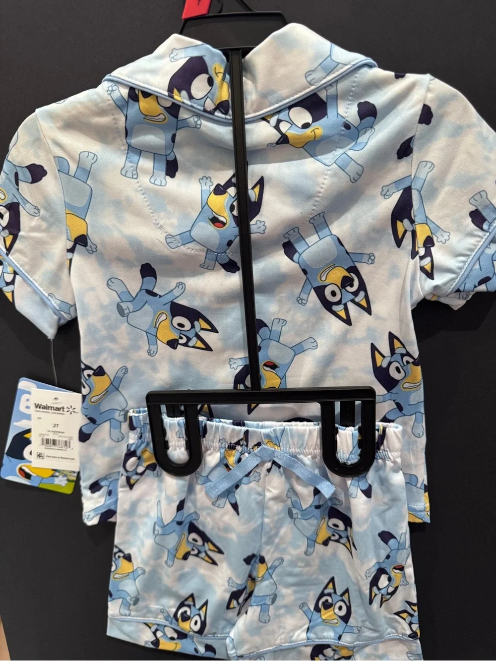 NWT toddler bluey 2 piece set pajamas blue white sz 2T - selling two sets for 16